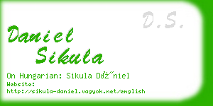 daniel sikula business card